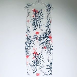 M&S Collection Bodycon Fitted Dress. Floral Print. Item# 0084
